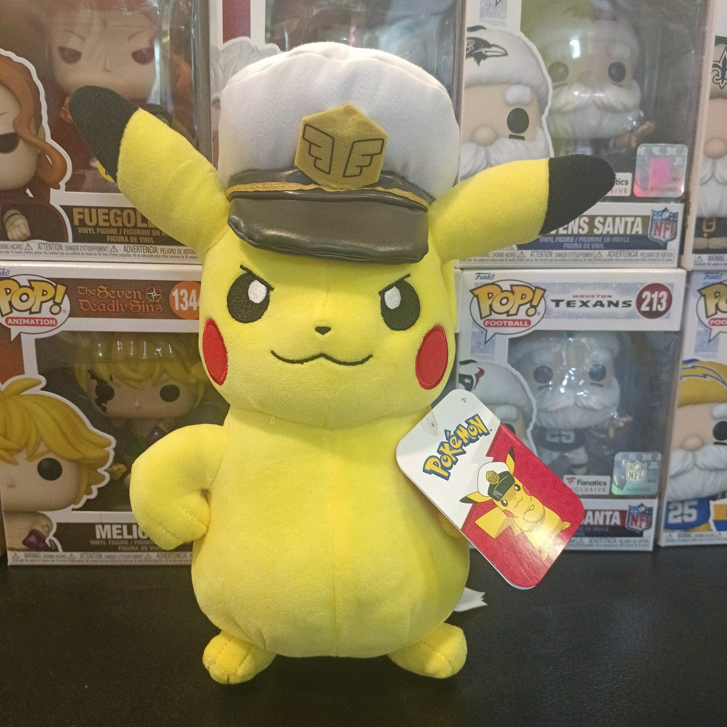 Captain Pikachu plush