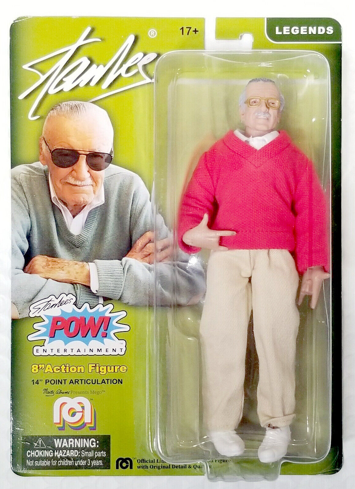 Mego Stan Lee Sweater Action Figure