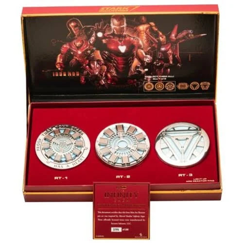 Marvel Iron Man Arc Reactor Magnetic Replica Pin GameStop Set LE 5000 Mark 2